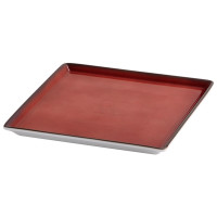 Frilich RAISER OAK Frischeplatte - Porzellanplatte, 230 x 230 mm rot