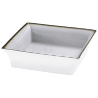 Frilich RAISER OAK Frischeschale - Porzellanschale 250 x 250 mm, grau