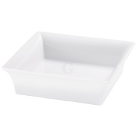 Frilich RAISER OAK Frischeschale - Porzellanschale 250  x 250 mm, weiß