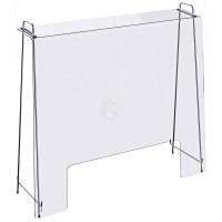 Frilich GUARD COUNTER Hygieneschutz, mit Durchreiche 900 mm breit 