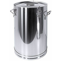Contacto Behälter 3008 mit Deckel, Edelstahl, 25 l