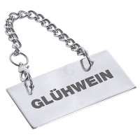 Contacto Schild für Kannen, Glühwein