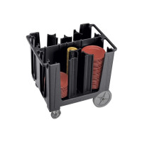 Schwarz 110 Cambro Verstellbarer Tellerwagen