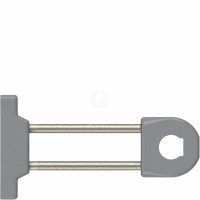 armag Rohrhalter PA66/VA grau L120 mm mit Ring, Stange, Flansch und befestigung X36.233.12_2.41