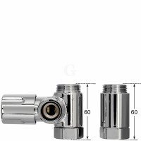 armag Verlängerungs-Set gerade aus Messing verchromt X54.69.S6.G