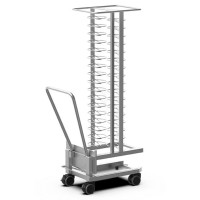 Unox Korrosionsbeständiger Trolley 520 x 668 x 1711 mm