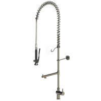 Echtermann CLASSIC CLEAN Einhebel-Standbatterie mit Schwenkventil, Schlauchlänge 1250mm