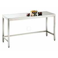 Edelstahl Arbeitstisch ohne Bodenablage Serie Variabel-20