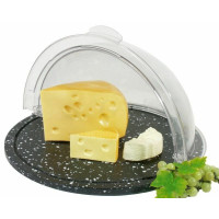 Contacto Brett mit Käseglocke, 40 cm