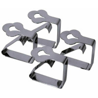 Contacto Tischtuchklammer, hochwertig, Set a 4 Stück