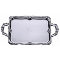 Contacto Barocktablett, rechteckig, mit Griff, 600 mm