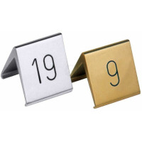 Contacto Tischnummernschild silberfarbig