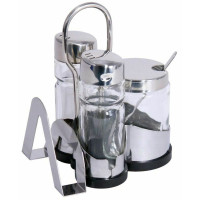 Contacto Menage, 3-tlg. mit Serviettenhalter