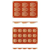 Contacto Silikon-Backmatte, Madeleine, 15 Formen