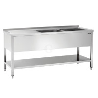 Bartscher Spüle 700 B 1800 2 Becken RE