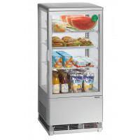 Bartscher Mini-Kühlvitrine 78L silber