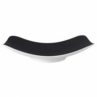 Seltmann Weiden COUP Fine Dining Fashion Coupschale rechteckig 25,5x18 cm M5386, schwarz