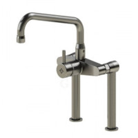 Echtermann Zweiloch-Einhebel-Mischbatterie 1/2 Zoll mit HU-Auslauf, A= 310 mm, H=310 mm