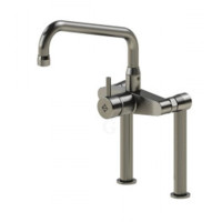 Echtermann Einhebel-Standbatterie 1/2 Zoll auf Säulen mit HU-Auslauf, A= 310 mm, H= 260 mm