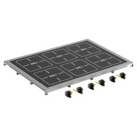 EKU Thermik Integral Einbau-Ceranfelder 6-Felder-Cerankocher D-C-800-6