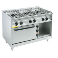 EKU Thermik 750 Gasherd PowerBurner mit Elektrobackofen GEH-6