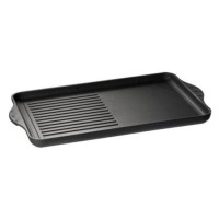 SARO Eurolux Premium Grillplatte 43 x 28 x 2,5 cm, halb