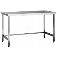 Edelstahl Arbeitstisch ohne Grundboden Serie Standard-20