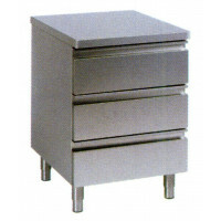 Edelstahl Schubladentisch mit 3 Schubladen-20