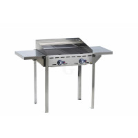 Hendi Seitliche Arbeitsplatte für Grillsystem Green Fire, 480 x 298 x (H) 160 mm