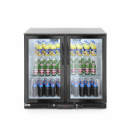Hendi Bar Kühlschrank, doppeltürig 200 L, 2 / 10 ˚C, 220 - 240 V / 0,16 kW, R600a, 900 x 500 x (H) 900 mm