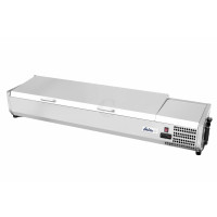 Hendi Aufsatz-Kühlvitrine Gastronorm 1/3, 9 x GN 1/3, -2 / 8 ˚C, 230 V / 0,18 kW, R600a, 2005 x 395 x (H) 290 mm