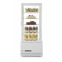 Hendi Aufsatz Kühlvitrine 98 Liter, weiß, 2/6˚C, 230V/210W, R600a, 452 x 406 x (H) 1116 mm