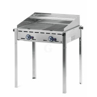 Hendi Grillsystem Green Fire 2 Brenner, 2 Edelstahl Grillroste Gastronorm 1/1, 11,6 kW, 740 x 612 x (H) 825 mm