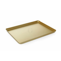 Hendi Präsentiertablett für Süßwaren, 400 x 300 x (H) 20 mm gold