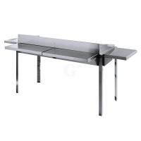 Hendi Hintere Arbeitsplatte für Grillsystem Green Fire, Arbeitsplatte hinten, 650 x 298 x (H) 160 mm