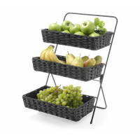 Hendi Korb-Display, Schwarz, 350 x 215 x (H) 600 mm