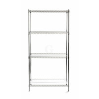 Hendi Regalsystem 4 Böden, 910 x 455 x (H) 1830 mm