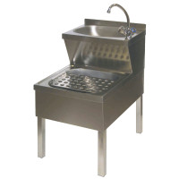 Edelstahl Handwaschbecken- und Ausgusskombination HWA aus CNS von Gastrosteel