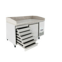 Atosa ICE3490GR 1 Tür + 7 Schubladen Pizzakühltisch