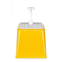 Hendi Pump-Soßenspender, gelb