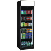 KBS Glastürkühlschrank FLK 365 schwarz
