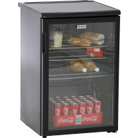 KBS Glastürkühlschrank K 140G schwarz