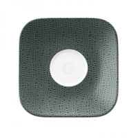 Seltmann Weiden COUP Fine Dining Fashion Kombi-Untere eckig groß 16x16 cm M5387, anthrazit 