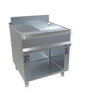 MKN Optima 850 Gas Griddleplatte 2 halb geriffelt