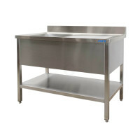 SARO Spültisch mit 1 Becken, links - 700 mm Tiefe, 1000mm