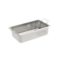 Rieber GastroNorm-Behälter GN 1/1 - 140 mm gelocht mit Stapelklappgriff