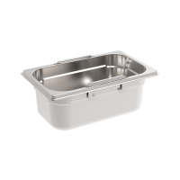 Rieber GastroNorm-Behälter GN 1/4 - 100 mm versenkbare Griffe