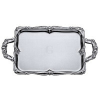 Contacto Barocktablett, rechteckig, 520 mm, mit Griffen