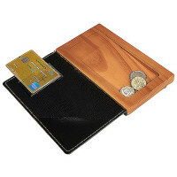 Contacto Rechnungsmappe, Holz