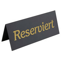 Contacto Reserviert-Aufsteller, schwarz